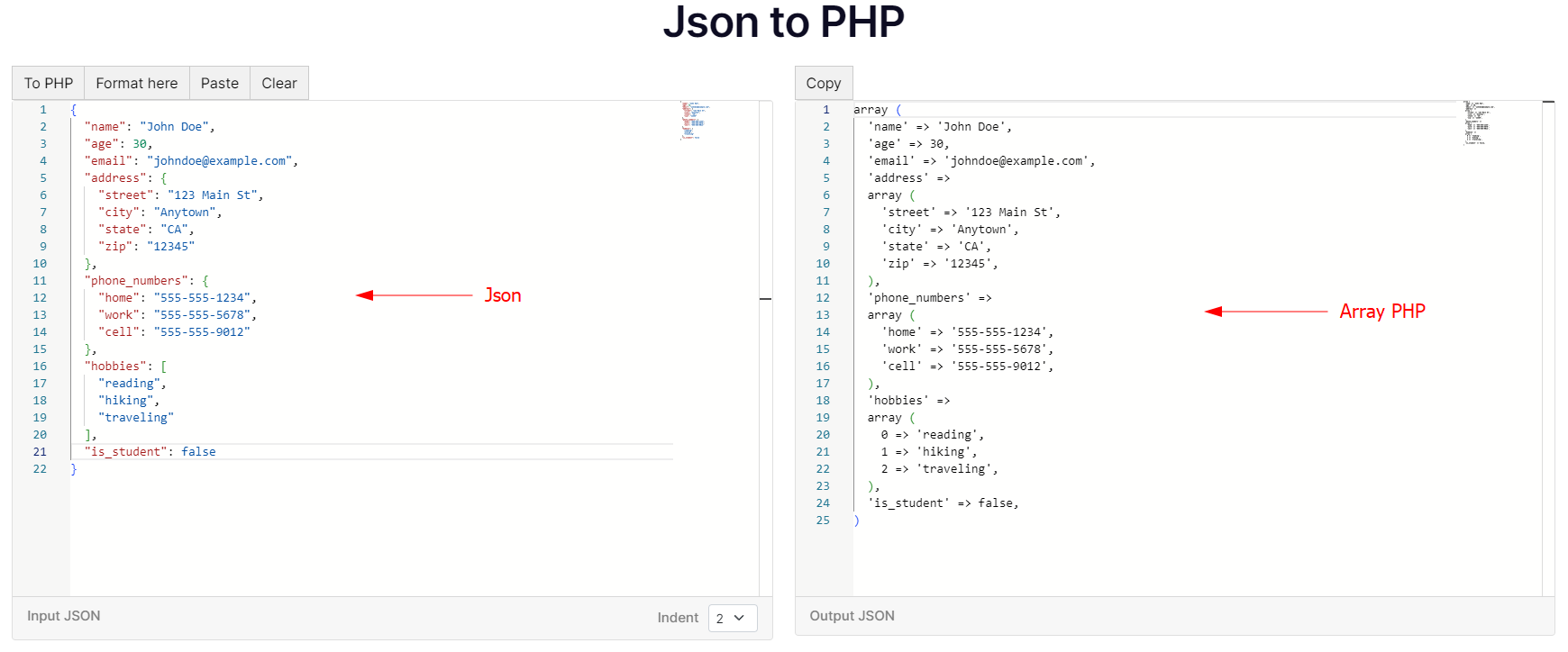 get json url php