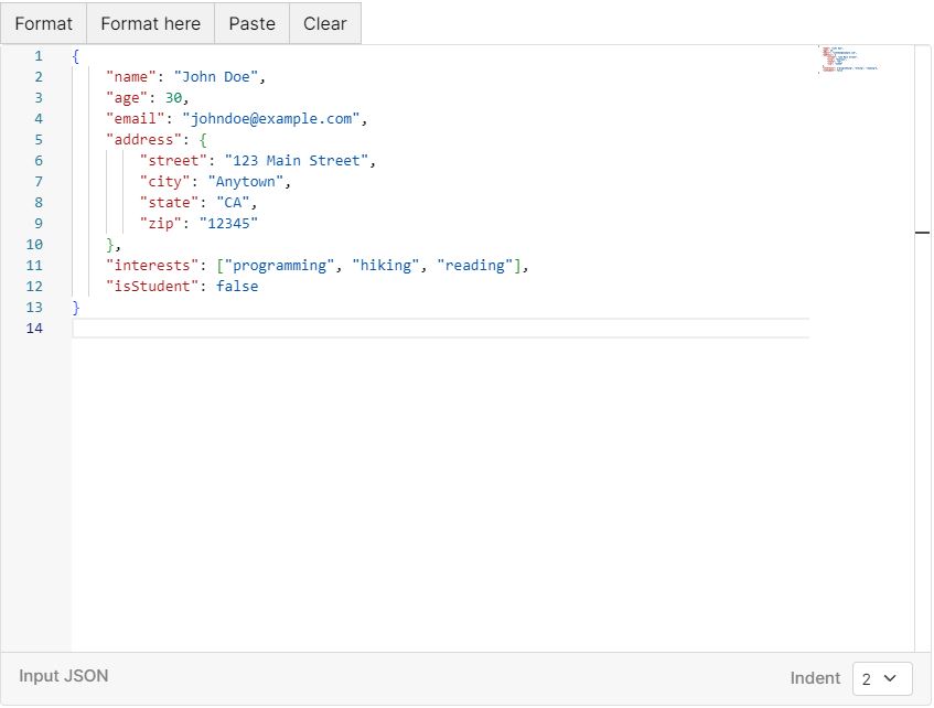 Json structure